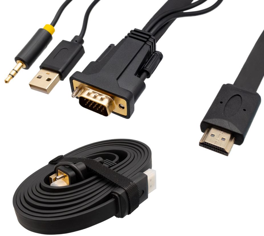 0288  CABLE VGA + AUDIO A HDMI 1,8mts