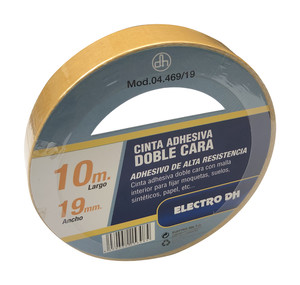 04.469/19  CINTA ADHESIVA DOBLE CARA 19mmX10mts