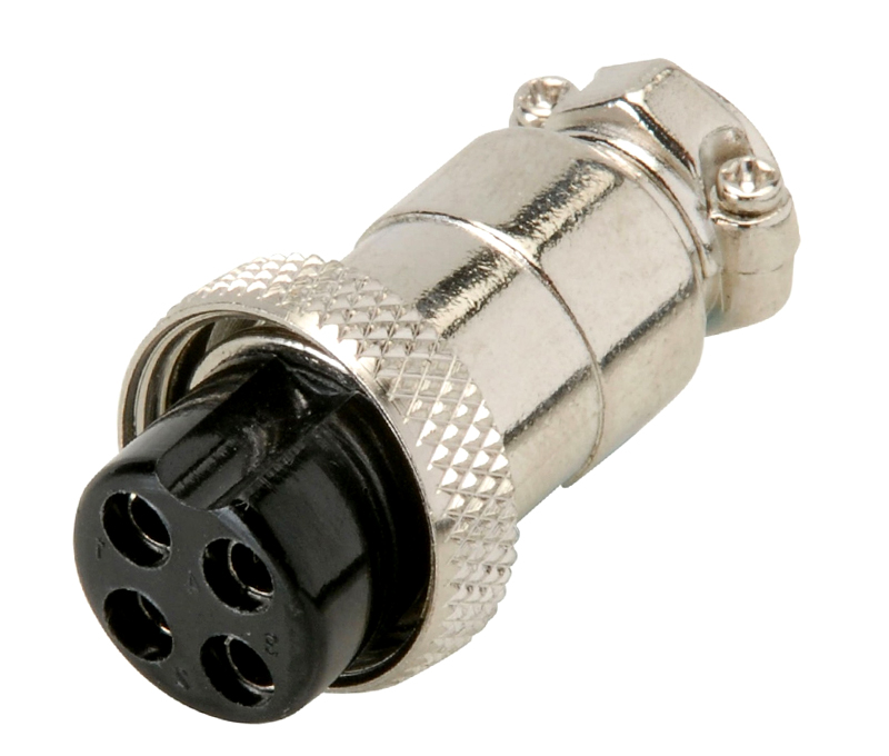 10.230/4/F  CONECTOR HEMBRA 4 PIN AEREO