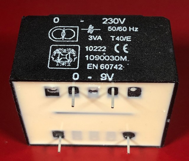 1090030M  TRAFO ENCAP 9V 3VA