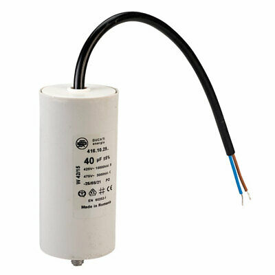 12AG0255  CONDENSADOR 40uF-450V CON CABLE