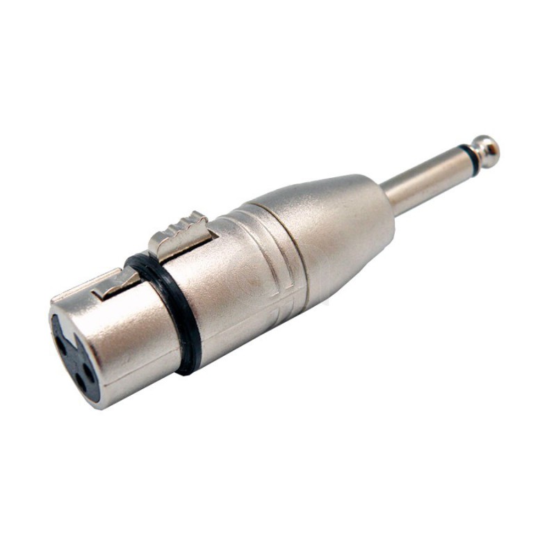 1599  ADAPTADOR XLR H > JACK M 6,3 MONO