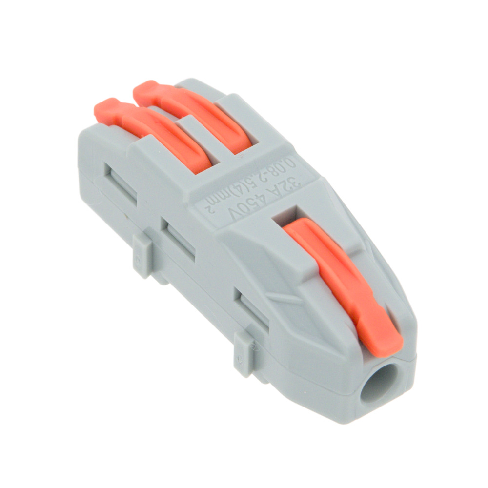 2040044  CONECTOR RAPIDO 1x2 PALANCA NARANJA