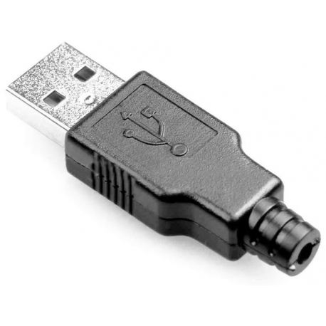 3360  CONECTOR USB MACHO TIPO "A" PARA SOLDAR
