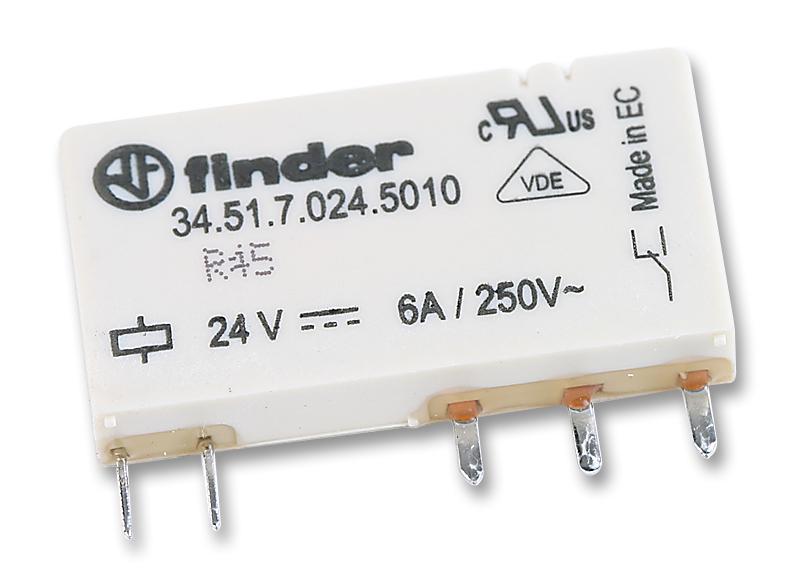 34517024  RELE 24VDC SPDT 6A 5mm. FINDER