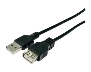 38.402/3  CABLE USB M>H 2.0 3mts. NEGRO