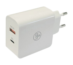 38.521/18W  ALIMENTADOR USB 2 SALIDAS Tipo C + USB QC.3