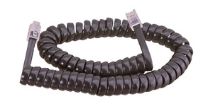 39.075/4/210/N  CABLE TELEFONO RIZADO NEGRO