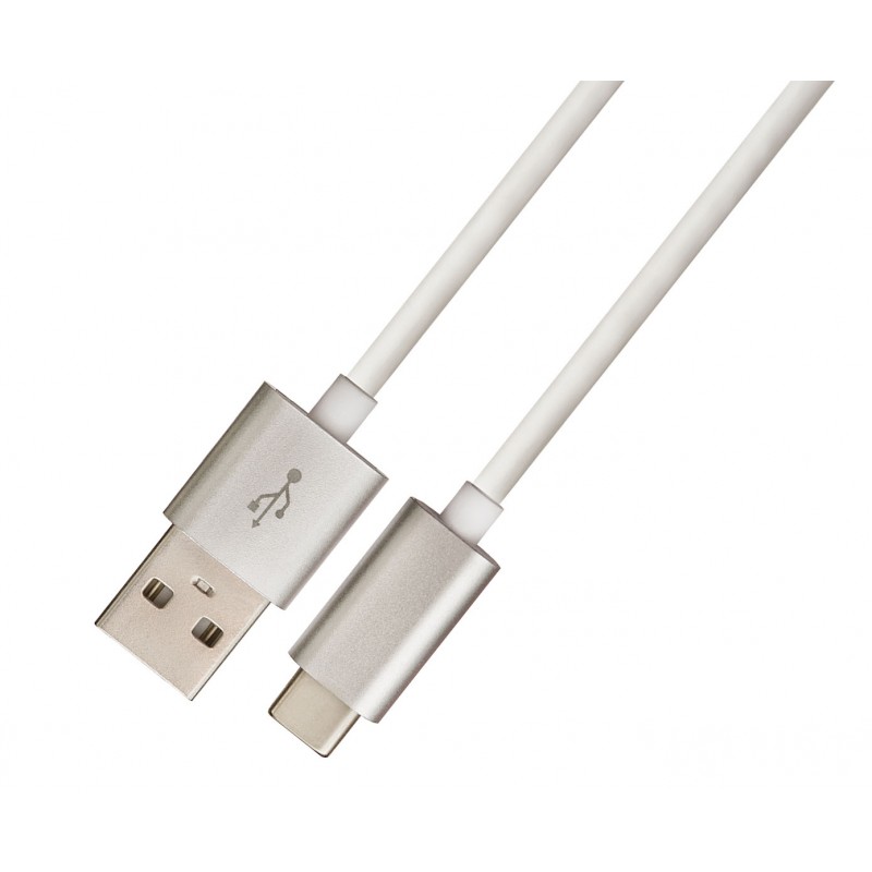 391156  CABLE USB A USB-C 1mts BLANCO