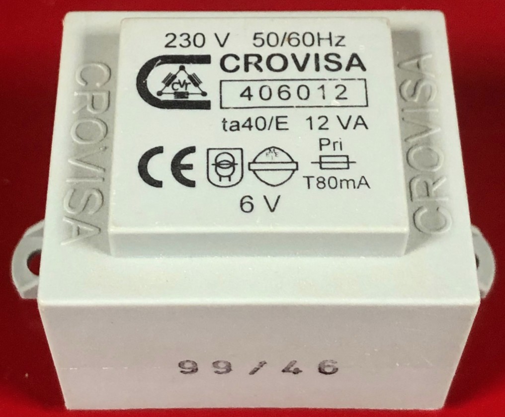 406012  TRAFO ENCAP. 230/6V 12VA