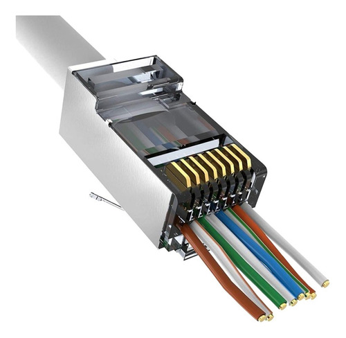 4251  CONECTOR CAT6 FTP CABLE PASANTE