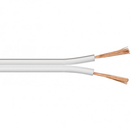 4509BL  CABLE ALTAVOZ 2x0,5mm BLANCO (precio metro)