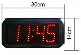 4DIGITS/5  RELOJ DIGITAL 300x140mm DIG=5cms IP67