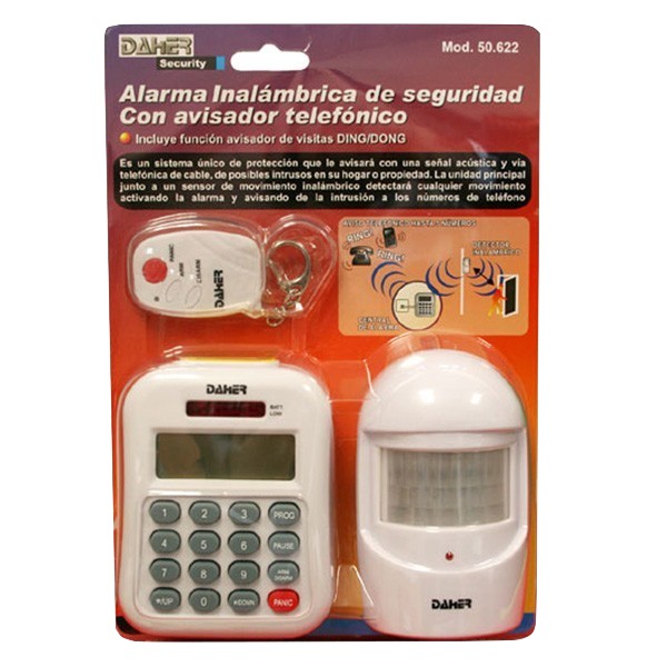 50.622  ALARMA INALAMBRICA + AVISADOR TEL.