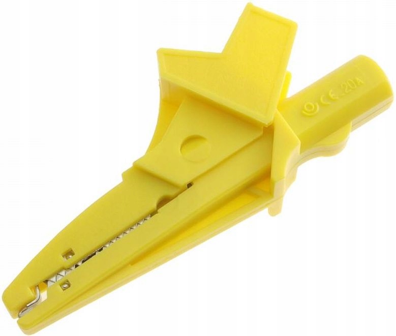 5004LMAM  PINZA BANANA 4mm 20A 1000V CATIII AMARILLO