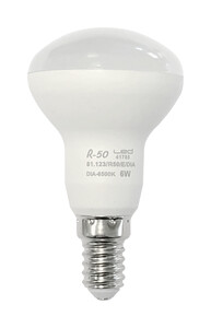 81.123/R50/E/DIA  BOMBILLA LED REFLECTORA R50 E-14 6W DIA 6500K