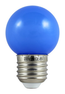 81.140/1/Z  BOMBILLA LED G45 E-27 2W AZUL