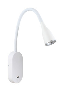 82.071/B  LAMPARA FLEXO PARED USB BLANCA