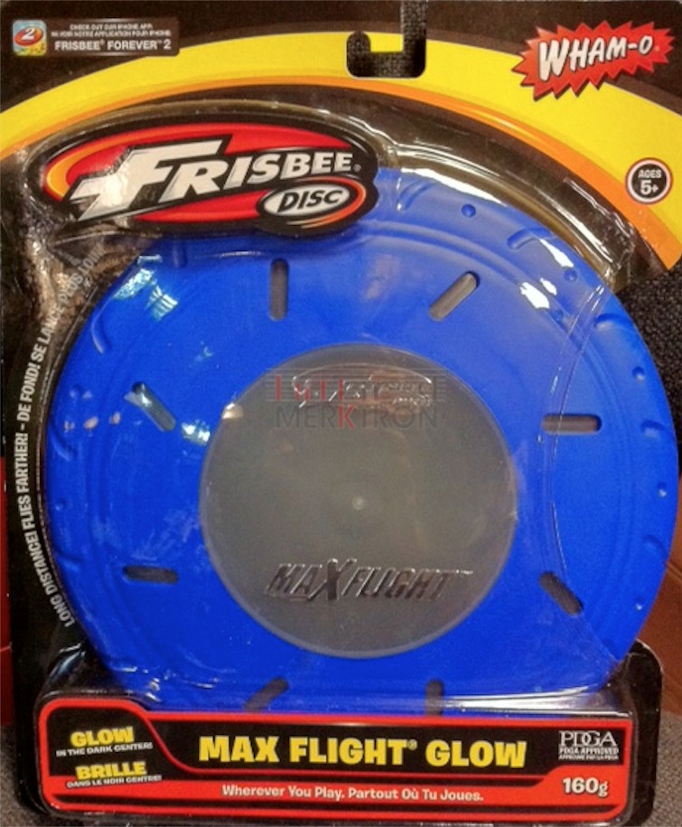 90009  DISCO VOLADOR FRISBEE MAX FLIGHT GLOW IN THE DARK 22cm 160g.