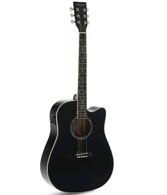 ADMATNSCEBK  GUITARRA ACUSTICA NEGRA SATINADA