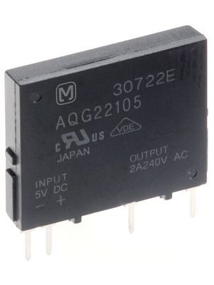 AQG22105  RELE ESTADO SOLIDO 5VDC 2A 75-264VAC