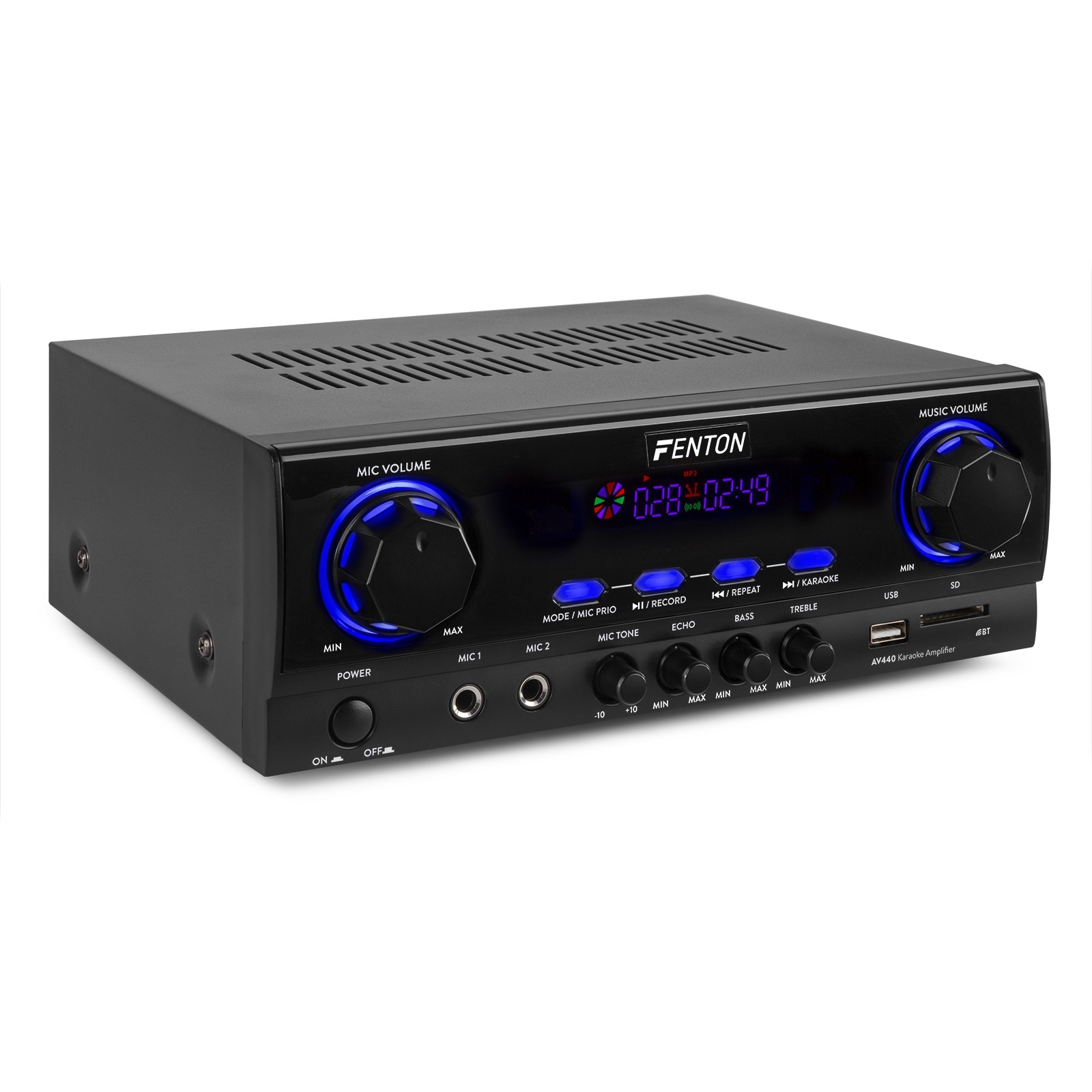 AV440  AMPLIFICADOR HI-FI 2x100W BT/MP3/USB