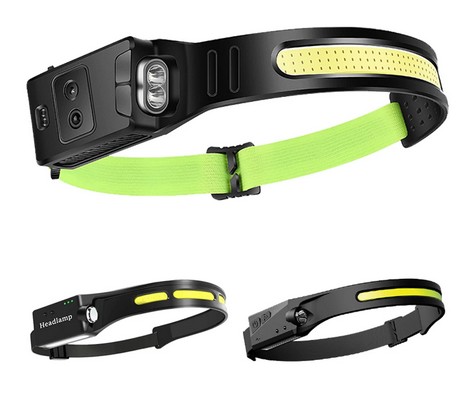 B47S-1  LINTERNA CABEZA TIRA LED COB RECARGABLE