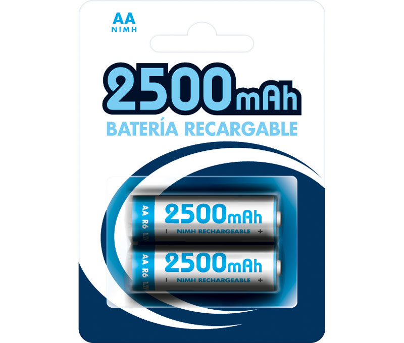 BAT273  BATERIA AA RECARGABLE 1,2V/2500mAh NI-MH NIMO