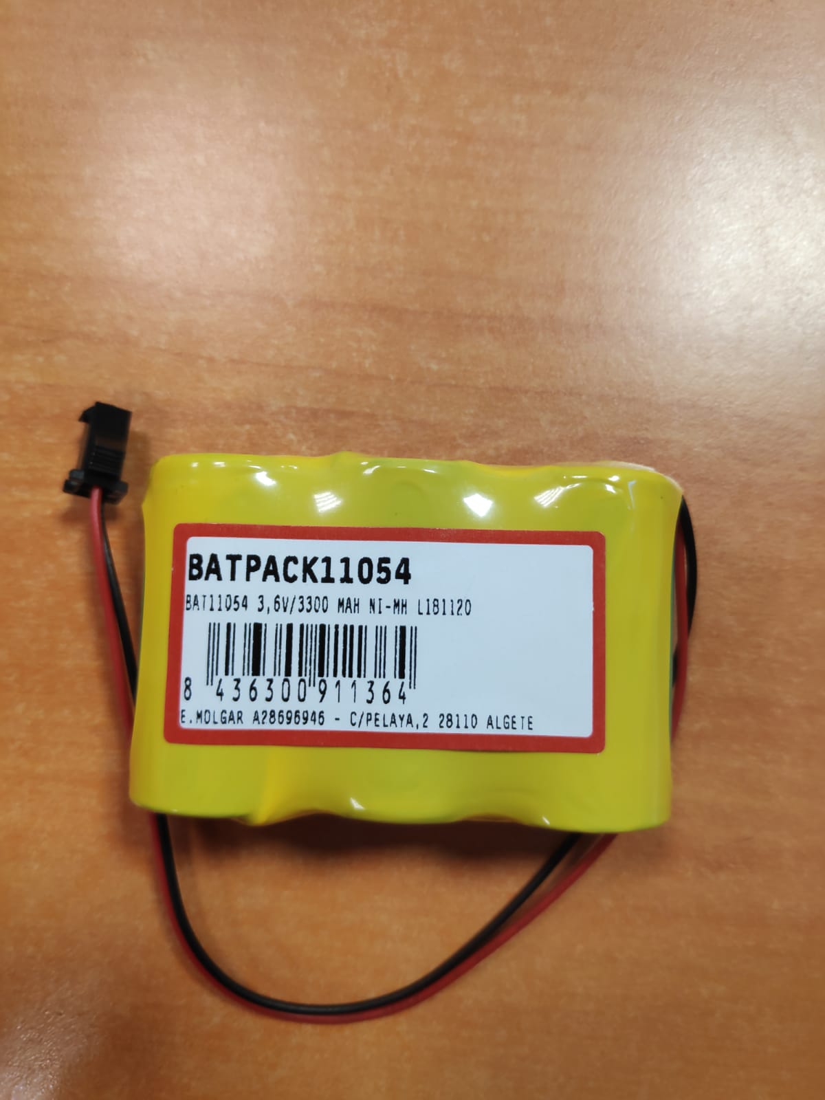 BATPACK11054  PACK BATERÍAS 3,6V/3300MAH NI-MH