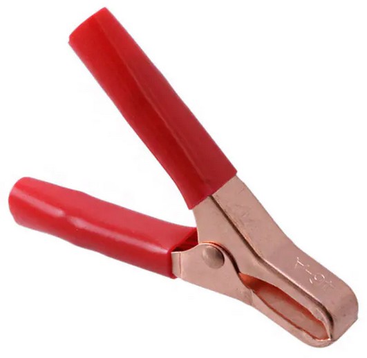 BU46R  PINZA COCODRILO 50A ROJA