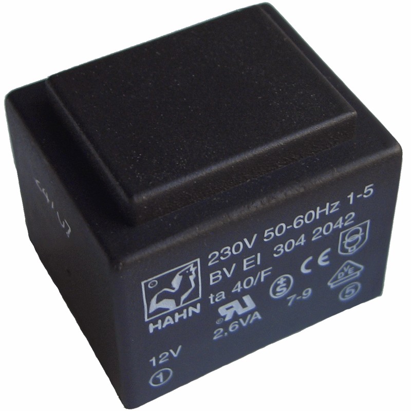 BVEI3042042  TRAFO ENCAPSULADO 12V 2,6VA