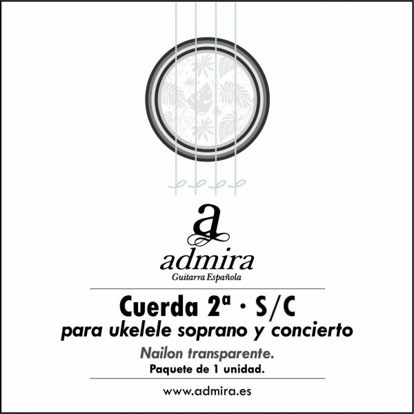 CA502UKSC  CUERDA 2ª UKELE NYLON ADMIRA