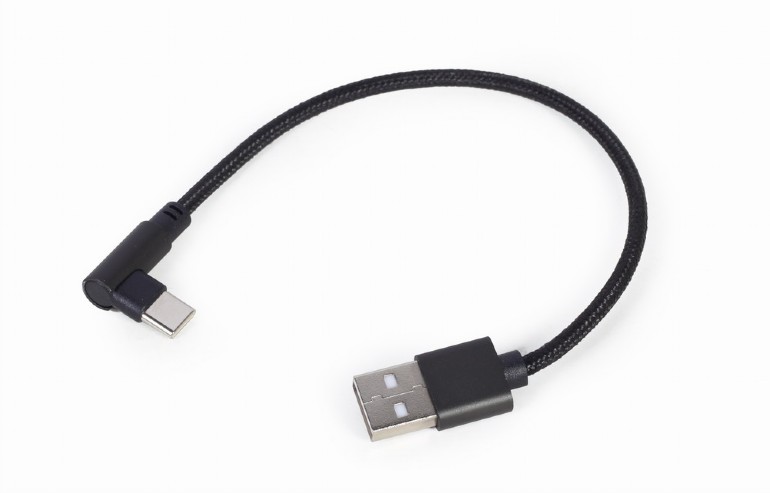 CC-USB2-AMCML-0.2M  CABLE USB A USB-C ACODADO 20cms