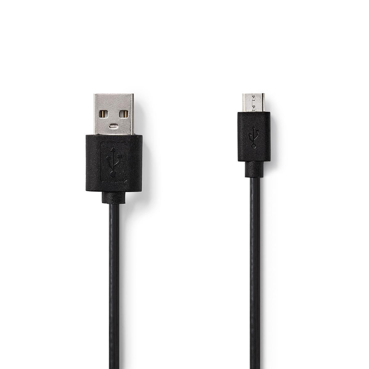 CCGP60500BK20  CABLE USB A MICRO USB 2mts