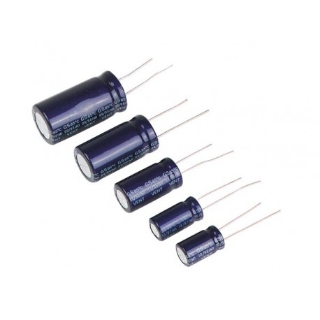 CERL-100MF-100V  CONDENSADOR ELECTROLITICO RADIAL 100uF-100V  105º