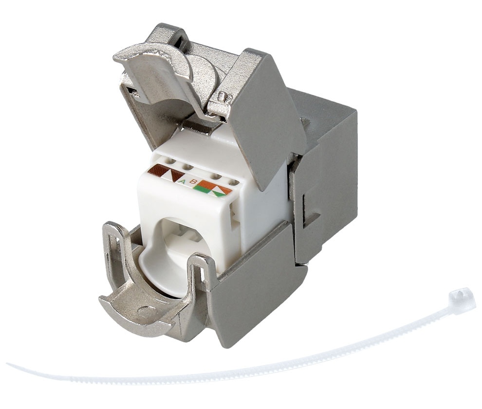 CON926  CONECTOR KEYSTONE RJ45 CAT6A FTP