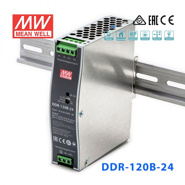 DDR-120B-24  ESTABILIZADOR DC/DC ENT 16,8-33,6V SALIDA 24VDC