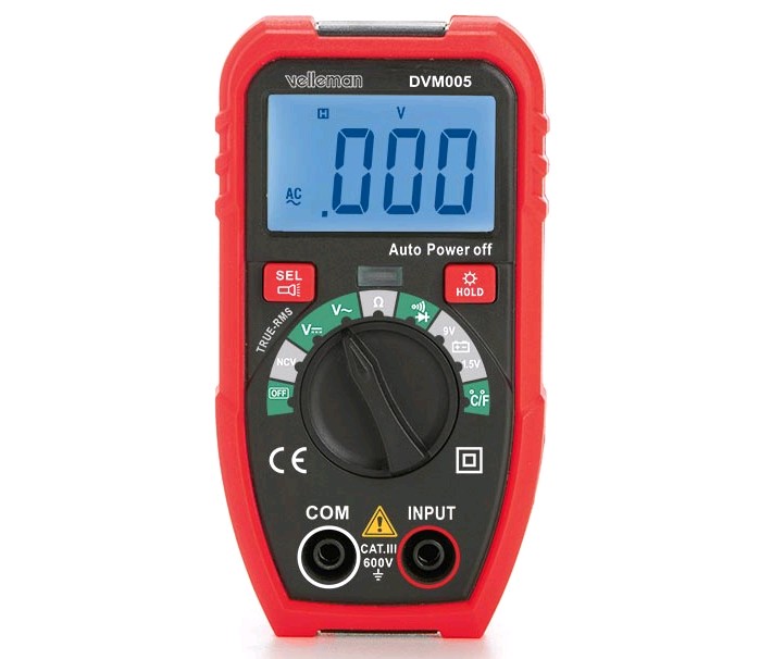 DVM005  MULTIMETRO DIGITAL CAT III 600V