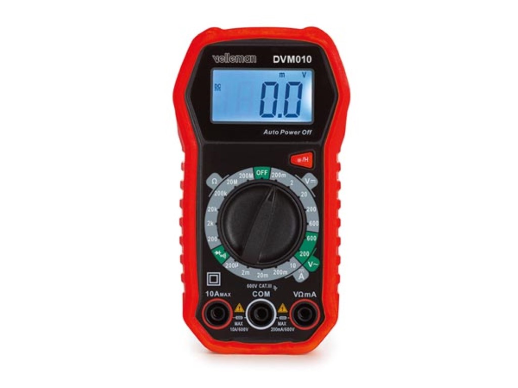 DVM010  MULTIMETRO DIGITAL CAT III 600V