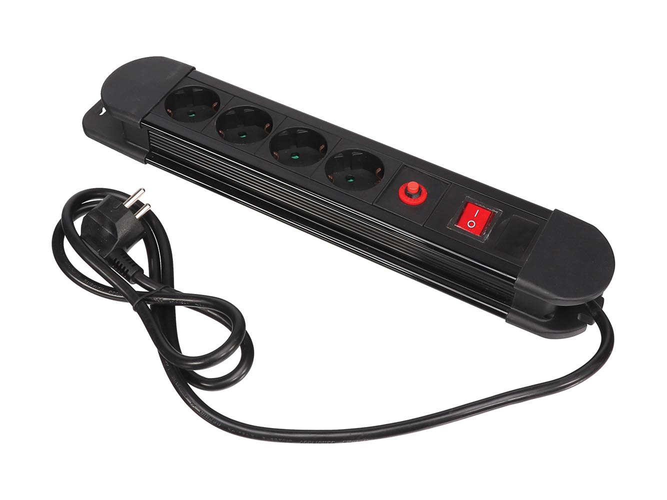 EBP04NN-G  BASE 4 SHUKO C/PROTECCION NEGRO
