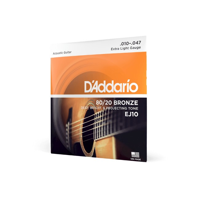 EJ10  JUEGO CUERDAS ACUSTICA 10-47 D´ADDARIO