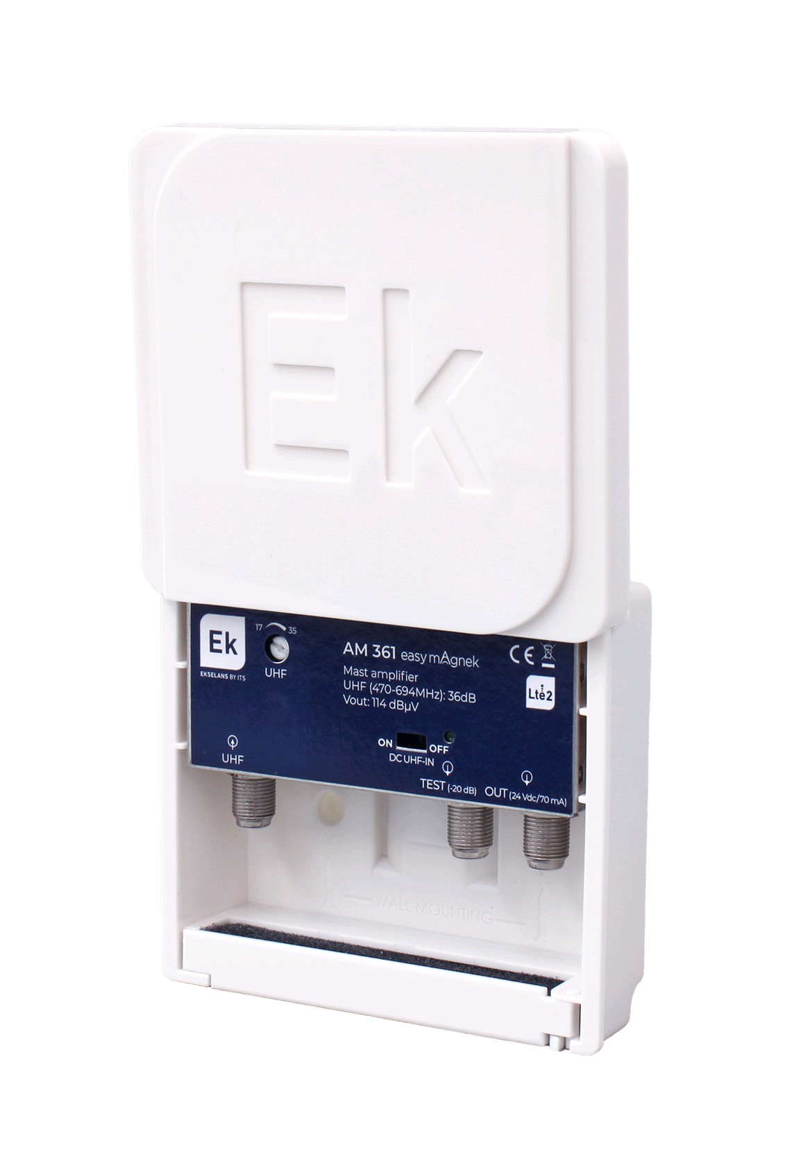 EK-AM361  AMPLIFICADOR MASTIL 1 UHF 36dB LTE 700 5G