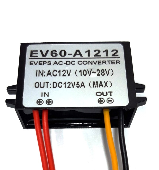 EV60-A1212  REDUCTOR DC/DC 10-28DC A 12VDC 5A IP67