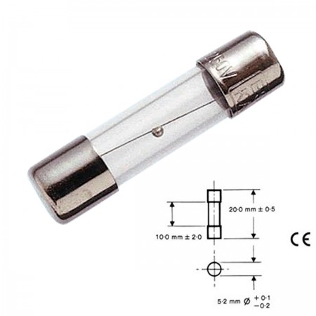 F-1,6A/T 5X20  FUSIBLE 1,6A 5x20mm TEMPORIZADO