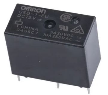 G5Q-1-EU 12DC  RELE SPDT 1CTO 12VDC 10A OMRON