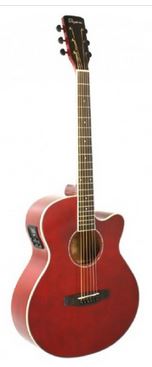 GADSTRD  GUITARRA ELECTRO ACUSTICA ROJA