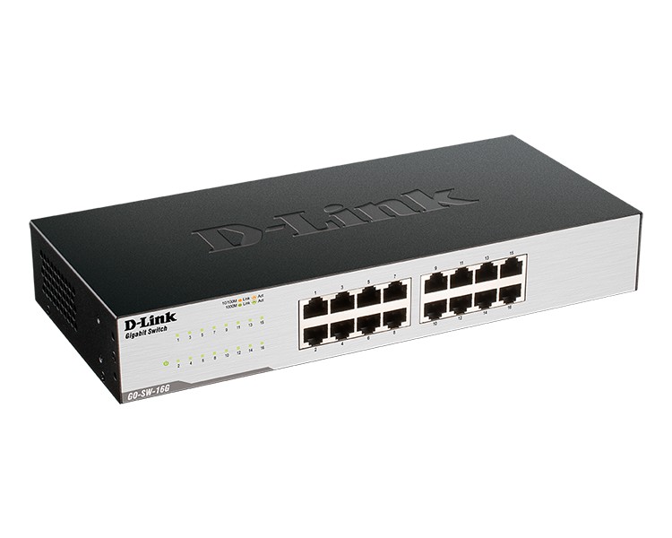 GO-SW-16G  SWITCH 16 PUERTOS 10/100/1Gbit D-LINK