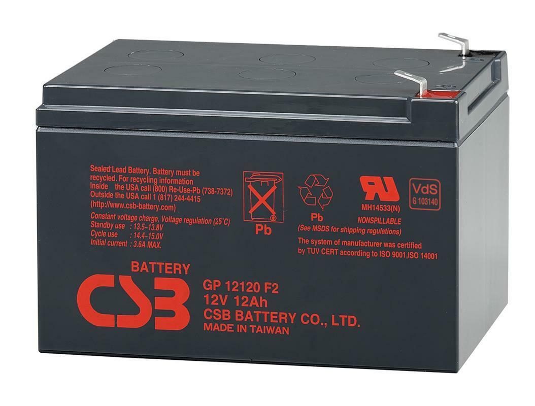 GP12120  BATERIA PLOMO 12V / 12A CSB