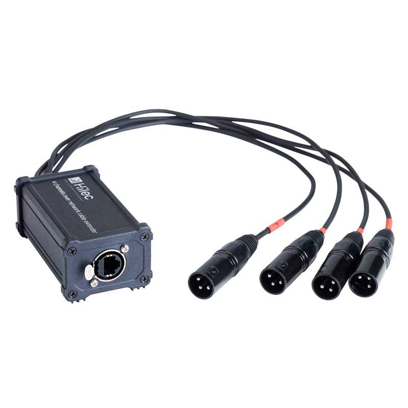 H11043  ADAPTADOR RJ45 A 4xXLR MACHO AUDIO/DMX