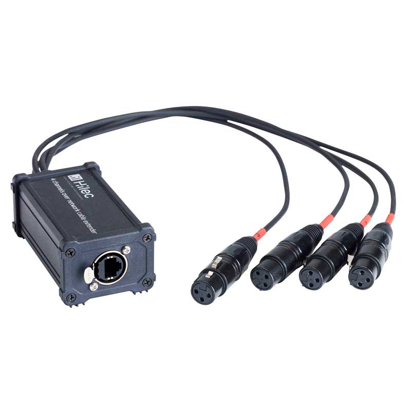 H11044  ADAPTADOR RJ45 A 4xXLR HEMBRA AUDIO/DMX